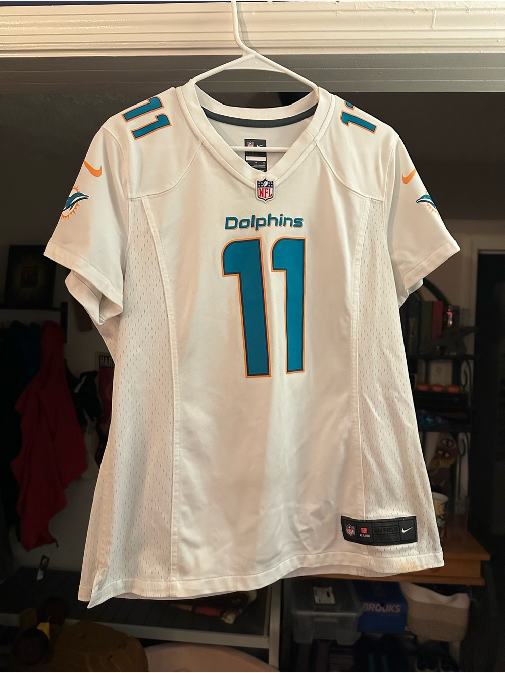 Miami Dolphins #11 White Game Jersey (Wallace)